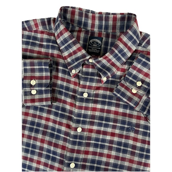 Brooks Brothers Other - Brooks Brothers Multicolored Plaid Supima Cotton L/S Btn Dwn Shirt Men's Sz XXL